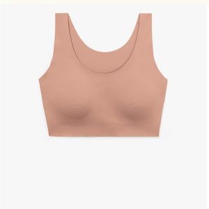 Lilysilk One-Size-Fits-Most Classic Wireless Silk Bra For Women (cinnamon pink)